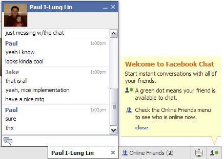 Facebook chat