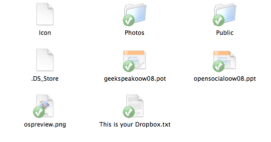 Dropbox on Mac OS X