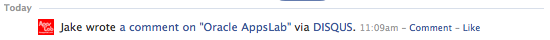 How your comment appears in your Facebook News Feed