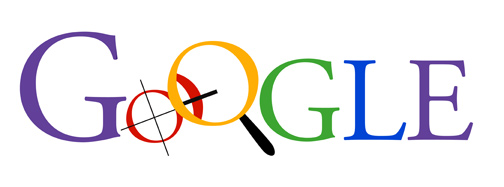 One of the early logo treatments for Google
