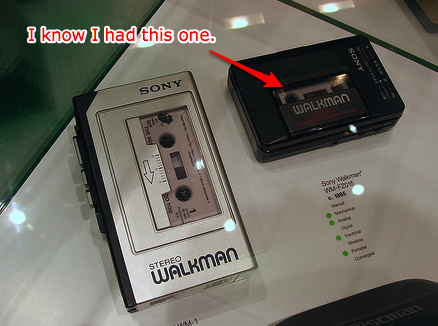 Old Walkmans Oringinal image by Marcin Wichary on Flickr used under Creative Commons