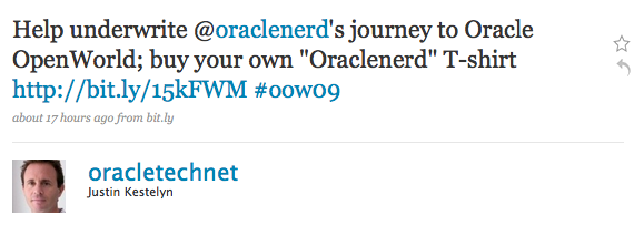 Help the ORACLENERD get to OOW