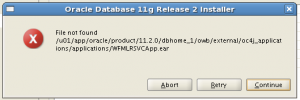 File not found is also not good.