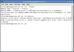 SELinux error