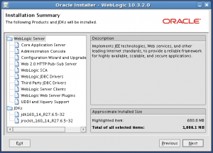 Install summary