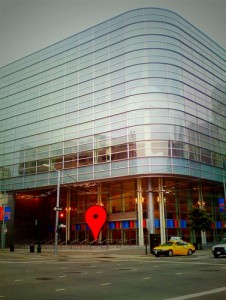 Google Maps marker at Google IO